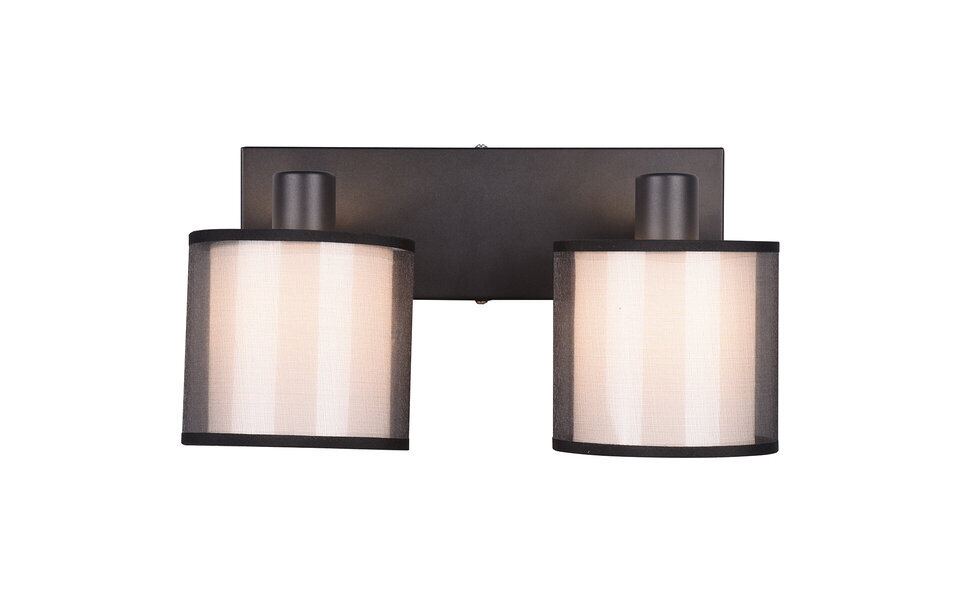 HLW LED LED Plafondspot - Plafondverlichting - Trion Bidon - E14 Fitting - 2-lichts - Rechthoek - Mat Zwart - Aluminium