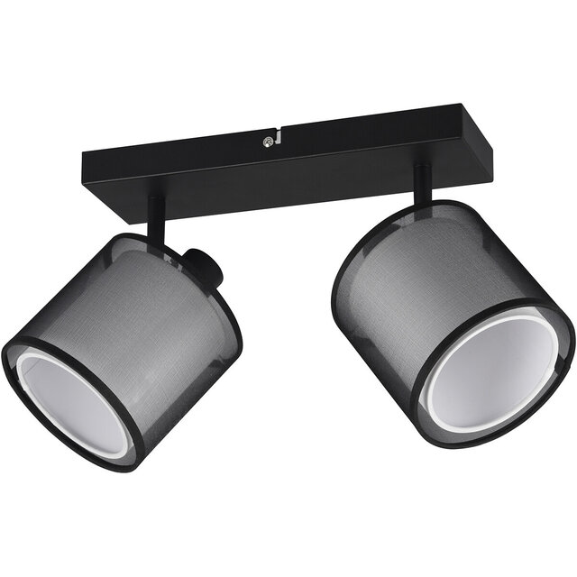 HLW LED LED Ceiling Spotlight - Ceiling Lighting - Trion Bidon - E14 Fitting - 2-light - Rectangular - Matte Black - Aluminum HLW LED LED Ceiling Spotlight - Ceiling Lighting - Trion Bidon - E14 Fitting - 2-light - Rectangular - Matte Black - Aluminum
