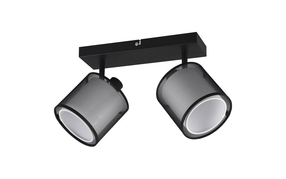 HLW LED LED Ceiling Spotlight - Ceiling Lighting - Trion Bidon - E14 Fitting - 2-light - Rectangular - Matte Black - Aluminum HLW LED LED Ceiling Spotlight - Ceiling Lighting - Trion Bidon - E14 Fitting - 2-light - Rectangular - Matte Black - Aluminum