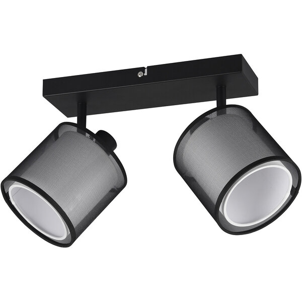 HLW LED LED Plafondspot - Plafondverlichting - Trion Bidon - E14 Fitting - 2-lichts - Rechthoek - Mat Zwart - Aluminium HLW LED LED Plafondspot - Plafondverlichting - Trion Bidon - E14 Fitting - 2-lichts - Rechthoek - Mat Zwart - Aluminium