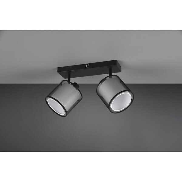 HLW LED LED Plafondspot - Plafondverlichting - Trion Bidon - E14 Fitting - 2-lichts - Rechthoek - Mat Zwart - Aluminium HLW LED LED Plafondspot - Plafondverlichting - Trion Bidon - E14 Fitting - 2-lichts - Rechthoek - Mat Zwart - Aluminium