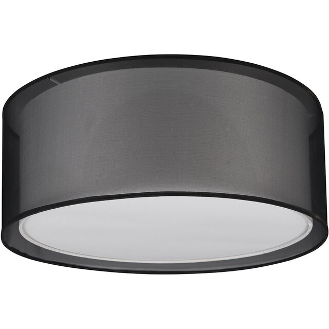 HLW LED LED Ceiling Lamp - Ceiling Lighting - Trion Bidon - E27 Fitting - 1-light - Round - Matte Black - Aluminum