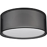 HLW LED LED Ceiling Lamp - Ceiling Lighting - Trion Bidon - E27 Fitting - 1-light - Round - Matte Black - Aluminum