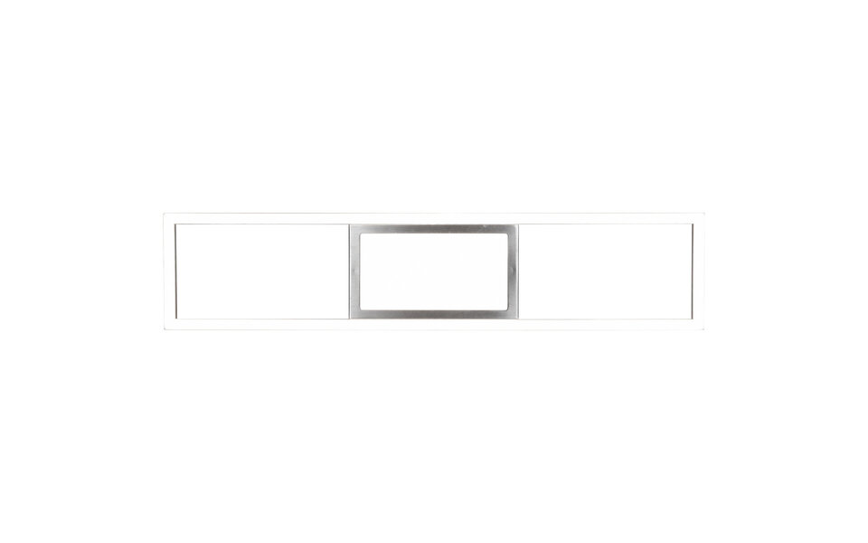 HLW LED LED Ceiling Lamp - Ceiling Lighting - Trion Riyaz - 22W - Adjustable Color - Remote Control - Dimmable - Rectangular - Matte Nickel - Aluminum