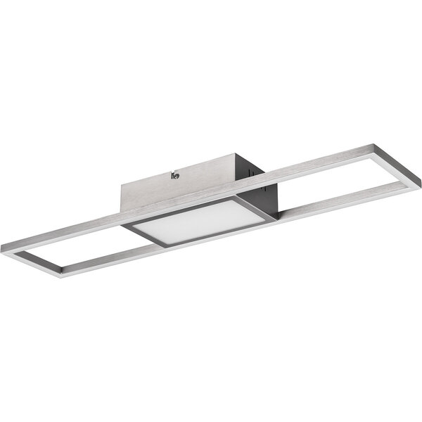 HLW LED LED Plafondlamp - Plafondverlichting - Trion Riyaz - 22W - Aanpasbare Kleur - Afstandsbediening - Dimbaar - Rechthoek - Mat Nikkel - Aluminium HLW LED LED Plafondlamp - Plafondverlichting - Trion Riyaz - 22W - Aanpasbare Kleur - Afstandsbediening - Dimbaar - Rechthoek - Mat Nikkel - Aluminium