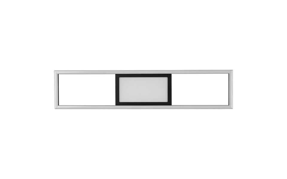 HLW LED LED Ceiling Lamp - Ceiling Lighting - Trion Riyaz - 22W - Adjustable Color - Remote Control - Dimmable - Rectangular - Matte Black - Aluminum