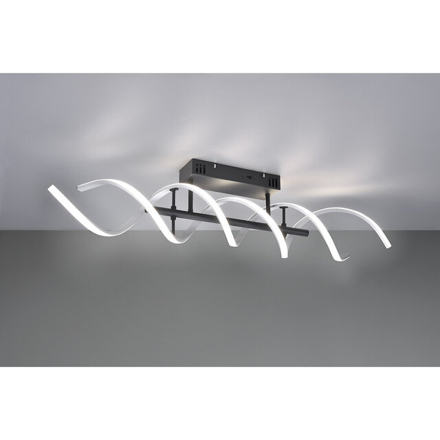 HLW LED LED Ceiling Light - Ceiling Lighting - Trion Sarina - 41W - Adjustable Color - Dimmable - Rectangle - Brushed Silver - Aluminum HLW LED LED Ceiling Light - Ceiling Lighting - Trion Sarina - 41W - Adjustable Color - Dimmable - Rectangle - Brushed Silver - Aluminum