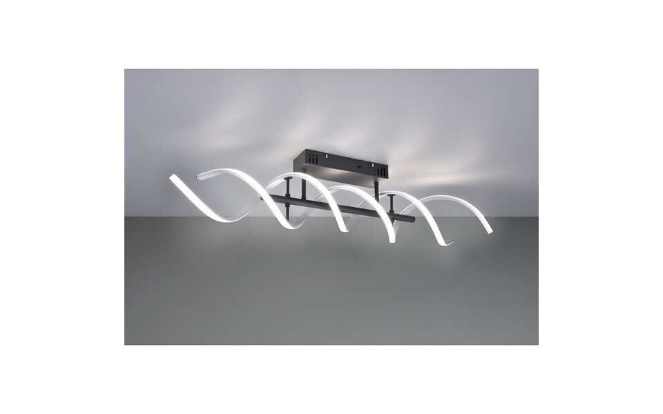 HLW LED LED Ceiling Light - Ceiling Lighting - Trion Sarina - 41W - Adjustable Color - Dimmable - Rectangle - Brushed Silver - Aluminum HLW LED LED Ceiling Light - Ceiling Lighting - Trion Sarina - 41W - Adjustable Color - Dimmable - Rectangle - Brushed Silver - Aluminum