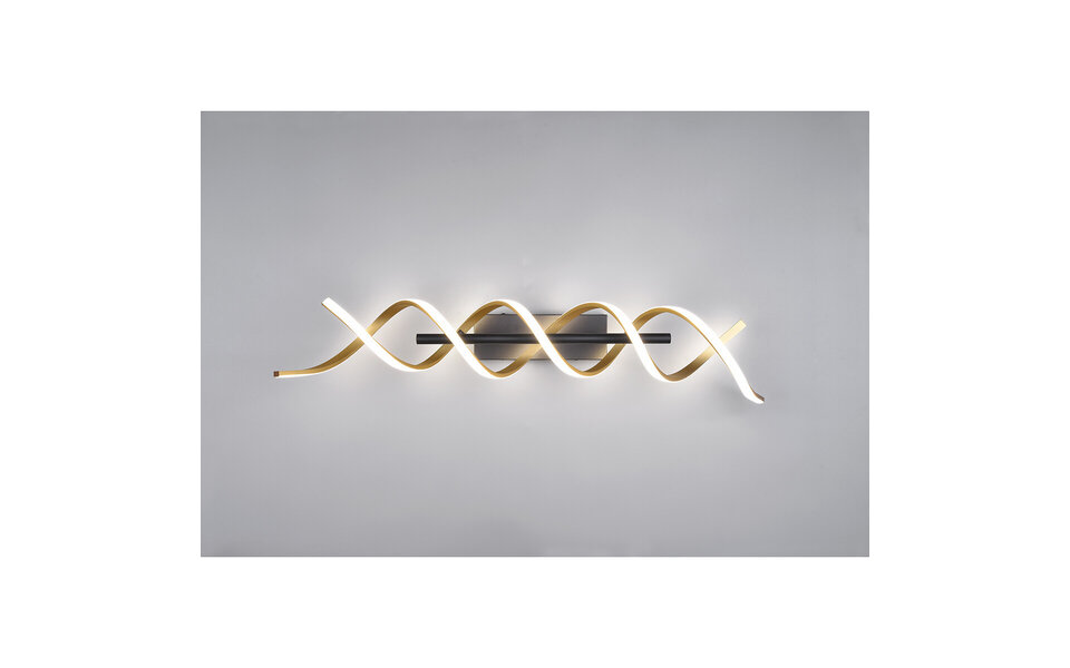 HLW LED LED Ceiling Lamp - Ceiling Lighting - Trion Sarina - 41W - Adjustable Color - Dimmable - Rectangle - Matte Gold - Aluminum