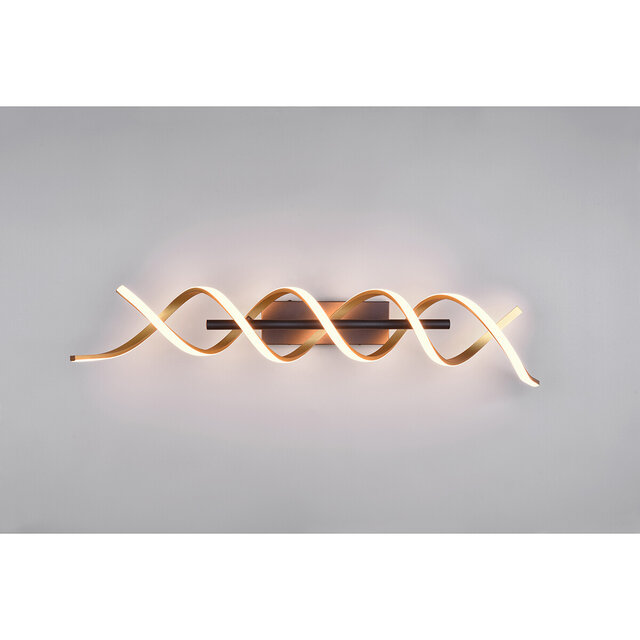 HLW LED LED Ceiling Lamp - Ceiling Lighting - Trion Sarina - 41W - Adjustable Color - Dimmable - Rectangle - Matte Gold - Aluminum