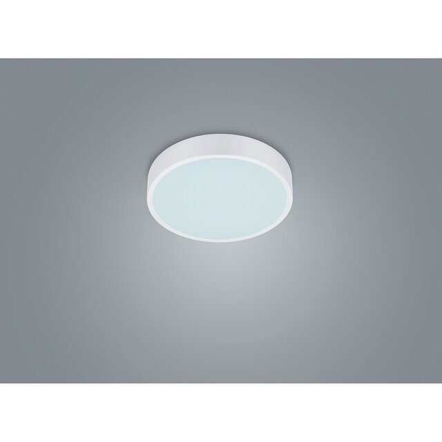 HLW LED LED Ceiling Light - Ceiling Lighting - Trion Wilson - 28W - Adjustable Color - Dimmable - Round - Matte White - Aluminum