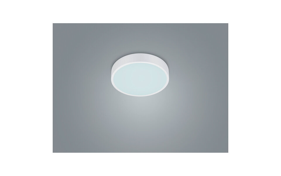 HLW LED LED Ceiling Light - Ceiling Lighting - Trion Wilson - 28W - Adjustable Color - Dimmable - Round - Matte White - Aluminum