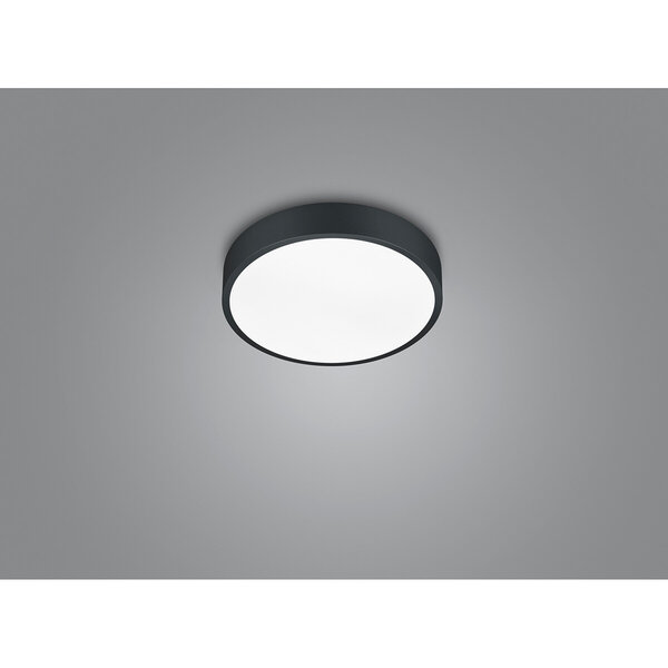 HLW LED LED Plafondlamp - Plafondverlichting - Trion Wilson - 28W - Aanpasbare Kleur - Dimbaar - Rond - Mat Zwart - Aluminium HLW LED LED Plafondlamp - Plafondverlichting - Trion Wilson - 28W - Aanpasbare Kleur - Dimbaar - Rond - Mat Zwart - Aluminium