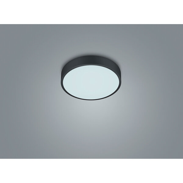 HLW LED LED Plafondlamp - Plafondverlichting - Trion Wilson - 28W - Aanpasbare Kleur - Dimbaar - Rond - Mat Zwart - Aluminium HLW LED LED Plafondlamp - Plafondverlichting - Trion Wilson - 28W - Aanpasbare Kleur - Dimbaar - Rond - Mat Zwart - Aluminium