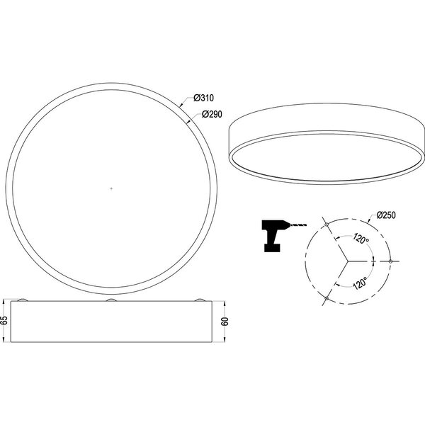 HLW LED LED Plafondlamp - Plafondverlichting - Trion Wilson - 28W - Aanpasbare Kleur - Dimbaar - Rond - Mat Zwart - Aluminium HLW LED LED Plafondlamp - Plafondverlichting - Trion Wilson - 28W - Aanpasbare Kleur - Dimbaar - Rond - Mat Zwart - Aluminium