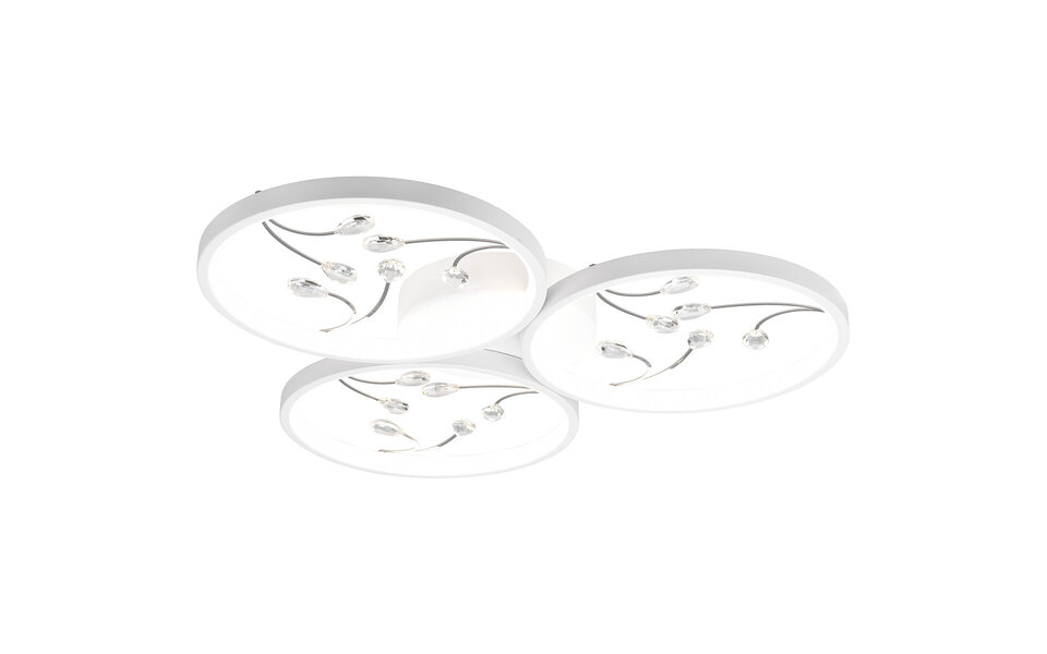 HLW LED LED Plafondlamp - Plafondverlichting - Trion Moovy - 30W - Natuurlijk Wit 4000K - Dimbaar - Rond - Mat Wit - Aluminium HLW LED LED Plafondlamp - Plafondverlichting - Trion Moovy - 30W - Natuurlijk Wit 4000K - Dimbaar - Rond - Mat Wit - Aluminium