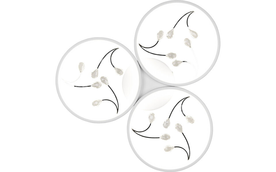 HLW LED LED Ceiling Light - Ceiling Lighting - Trion Moovy - 30W - Natural White 4000K - Dimmable - Round - Matte White - Aluminum HLW LED LED Ceiling Light - Ceiling Lighting - Trion Moovy - 30W - Natural White 4000K - Dimmable - Round - Matte White - Aluminum