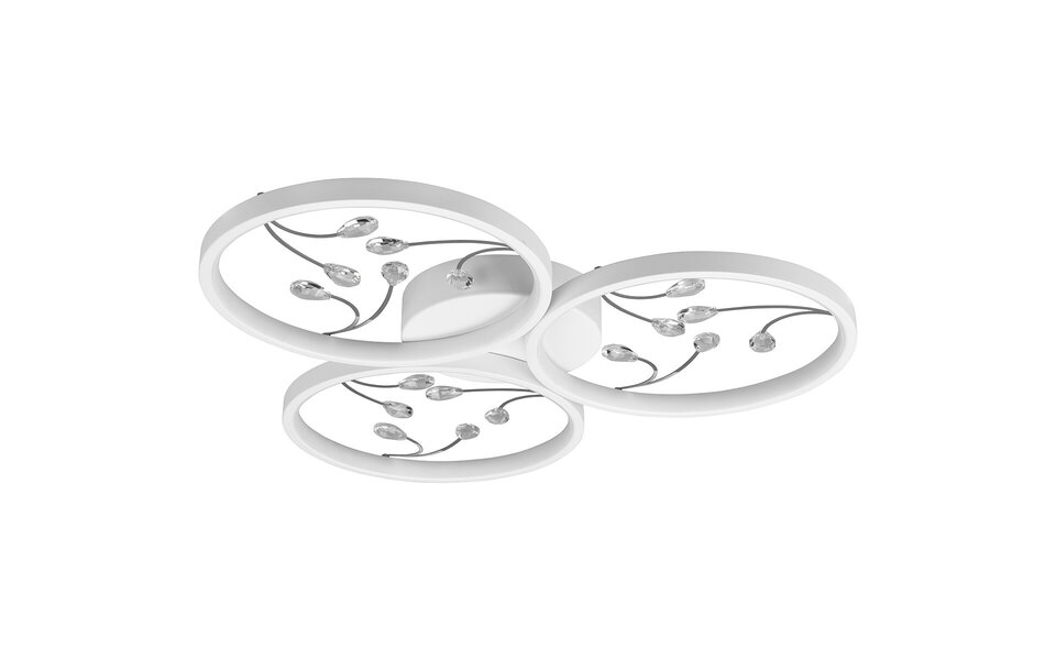 HLW LED LED Ceiling Light - Ceiling Lighting - Trion Moovy - 30W - Natural White 4000K - Dimmable - Round - Matte White - Aluminum HLW LED LED Ceiling Light - Ceiling Lighting - Trion Moovy - 30W - Natural White 4000K - Dimmable - Round - Matte White - Aluminum