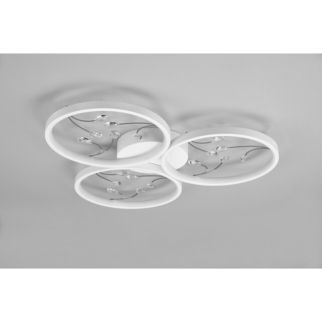 HLW LED LED Plafondlamp - Plafondverlichting - Trion Moovy - 30W - Natuurlijk Wit 4000K - Dimbaar - Rond - Mat Wit - Aluminium HLW LED LED Plafondlamp - Plafondverlichting - Trion Moovy - 30W - Natuurlijk Wit 4000K - Dimbaar - Rond - Mat Wit - Aluminium