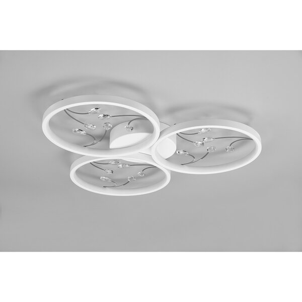 HLW LED LED Plafondlamp - Plafondverlichting - Trion Moovy - 30W - Natuurlijk Wit 4000K - Dimbaar - Rond - Mat Wit - Aluminium HLW LED LED Plafondlamp - Plafondverlichting - Trion Moovy - 30W - Natuurlijk Wit 4000K - Dimbaar - Rond - Mat Wit - Aluminium