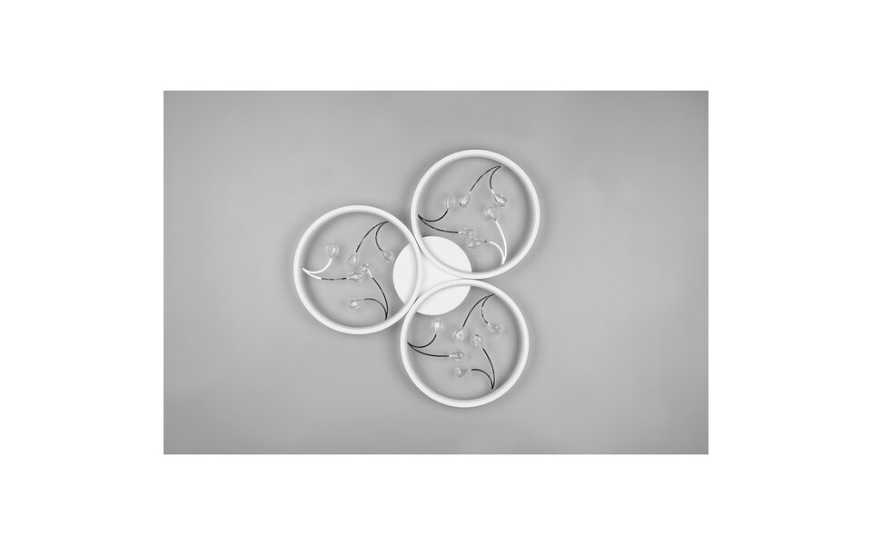 HLW LED LED Ceiling Light - Ceiling Lighting - Trion Moovy - 30W - Natural White 4000K - Dimmable - Round - Matte White - Aluminum HLW LED LED Ceiling Light - Ceiling Lighting - Trion Moovy - 30W - Natural White 4000K - Dimmable - Round - Matte White - Aluminum