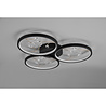 HLW LED LED Ceiling Light - Ceiling Lighting - Trion Moovy - 30W - Warm White 3000K - Dimmable - Round - Matte Black - Aluminum