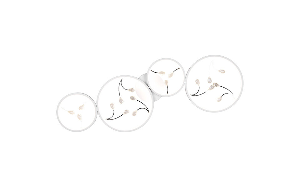 HLW LED LED Ceiling Light - Ceiling Lighting - Trion Moovy - 37W - Natural White 4000K - Dimmable - Rectangular - Matte White - Aluminum