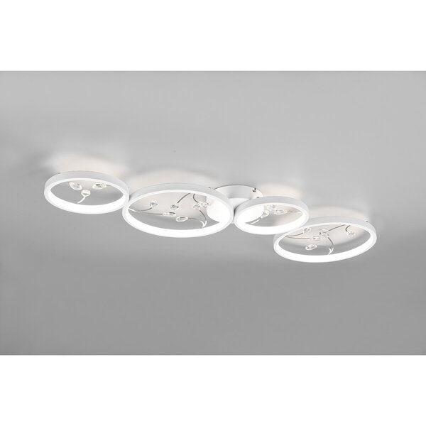 HLW LED LED Plafondlamp - Plafondverlichting - Trion Moovy - 37W - Natuurlijk Wit 4000K - Dimbaar - Rechthoek - Mat Wit - Aluminium HLW LED LED Plafondlamp - Plafondverlichting - Trion Moovy - 37W - Natuurlijk Wit 4000K - Dimbaar - Rechthoek - Mat Wit - Aluminium