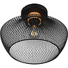 HLW LED LED Ceiling Lamp - Ceiling Lighting - Trion Jenna - E27 Fitting - Round - Matte Black - Aluminum