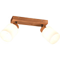 LED Ceiling Spotlight - Ceiling Lighting - Trion Asmara - E14 Fitting - 2-light - Rectangular - Matte Brown - Wood LED Ceiling Spotlight - Ceiling Lighting - Trion Asmara - E14 Fitting - 2-light - Rectangular - Matte Brown - Wood