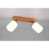 HLW LED LED Ceiling Spotlight - Ceiling Lighting - Trion Asmara - E14 Fitting - 2-light - Rectangular - Matte Brown - Wood HLW LED LED Ceiling Spotlight - Ceiling Lighting - Trion Asmara - E14 Fitting - 2-light - Rectangular - Matte Brown - Wood