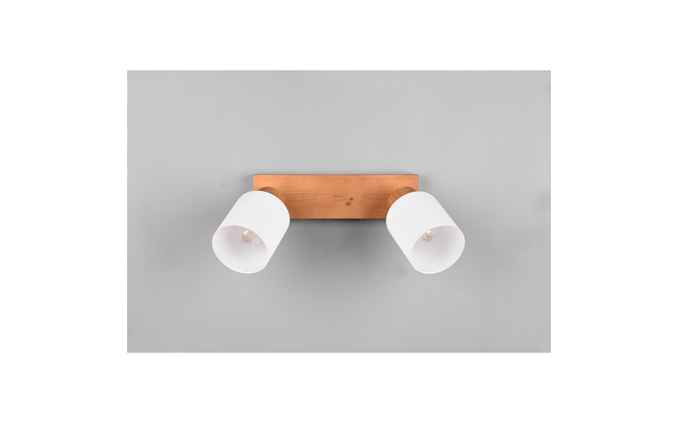 HLW LED LED Ceiling Spotlight - Ceiling Lighting - Trion Asmara - E14 Fitting - 2-light - Rectangular - Matte Brown - Wood HLW LED LED Ceiling Spotlight - Ceiling Lighting - Trion Asmara - E14 Fitting - 2-light - Rectangular - Matte Brown - Wood