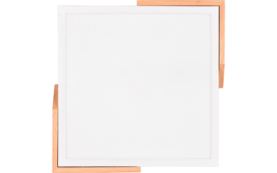 HLW LED LED Plafondlamp - Plafondverlichting - Trion Mirza - 20W - Warm Wit 3000K - Dimbaar - Vierkant - Mat Wit - Kunststof