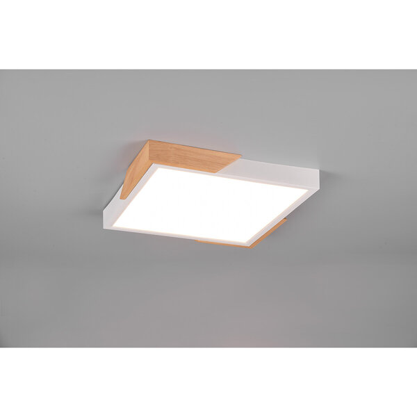 HLW LED LED Plafondlamp - Plafondverlichting - Trion Mirza - 20W - Warm Wit 3000K - Dimbaar - Vierkant - Mat Wit - Kunststof HLW LED LED Plafondlamp - Plafondverlichting - Trion Mirza - 20W - Warm Wit 3000K - Dimbaar - Vierkant - Mat Wit - Kunststof