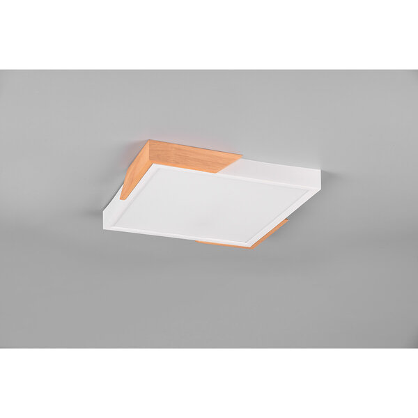 HLW LED LED Plafondlamp - Plafondverlichting - Trion Mirza - 20W - Warm Wit 3000K - Dimbaar - Vierkant - Mat Wit - Kunststof HLW LED LED Plafondlamp - Plafondverlichting - Trion Mirza - 20W - Warm Wit 3000K - Dimbaar - Vierkant - Mat Wit - Kunststof