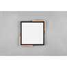 HLW LED LED Ceiling Light - Ceiling Lighting - Trion Mirza - 20W - Warm White 3000K - Dimmable - Square - Matte Black - Plastic