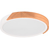 HLW LED LED Ceiling Light - Ceiling Lighting - Trion Jersa - 20W - Warm White 3000K - Dimmable - Round - Matte White - Plastic