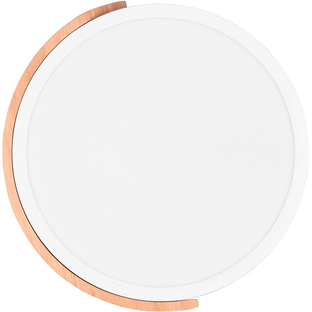 HLW LED LED Ceiling Light - Ceiling Lighting - Trion Jersa - 20W - Warm White 3000K - Dimmable - Round - Matte White - Plastic