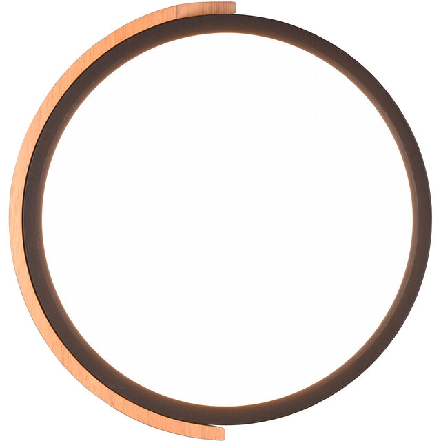 Ronde dimbare LED plafondlamp mat zwart 20W met warm wit licht 3000K en 2400 lumen Ronde dimbare LED plafondlamp mat zwart 20W met warm wit licht 3000K en 2400 lumen