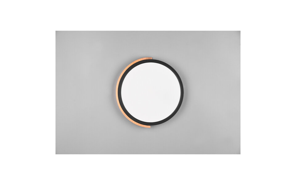 HLW LED LED Plafondlamp - Plafondverlichting - Trion Jersa - 20W - Warm Wit 3000K - Dimbaar - Rond - Mat Zwart - Kunststof HLW LED LED Plafondlamp - Plafondverlichting - Trion Jersa - 20W - Warm Wit 3000K - Dimbaar - Rond - Mat Zwart - Kunststof