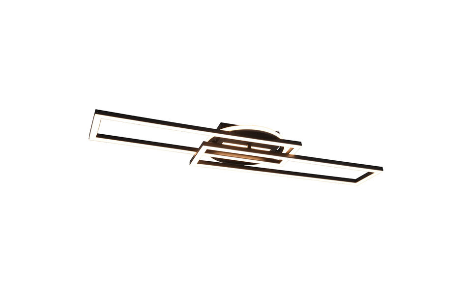 HLW LED LED Ceiling Light - Ceiling Lighting - Trion Tiger - 30W - Adjustable Color - Remote Control - Dimmable - Rectangular - Matte Black - Aluminum HLW LED LED Ceiling Light - Ceiling Lighting - Trion Tiger - 30W - Adjustable Color - Remote Control - Dimmable - Rectangular - Matte Black - Aluminum