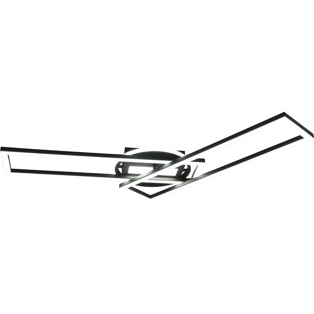 HLW LED LED Ceiling Light - Ceiling Lighting - Trion Tiger - 30W - Adjustable Color - Remote Control - Dimmable - Rectangular - Matte Black - Aluminum HLW LED LED Ceiling Light - Ceiling Lighting - Trion Tiger - 30W - Adjustable Color - Remote Control - Dimmable - Rectangular - Matte Black - Aluminum
