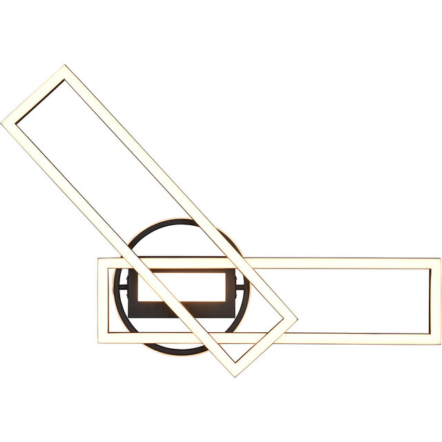 HLW LED LED Ceiling Light - Ceiling Lighting - Trion Tiger - 30W - Adjustable Color - Remote Control - Dimmable - Rectangular - Matte Black - Aluminum HLW LED LED Ceiling Light - Ceiling Lighting - Trion Tiger - 30W - Adjustable Color - Remote Control - Dimmable - Rectangular - Matte Black - Aluminum