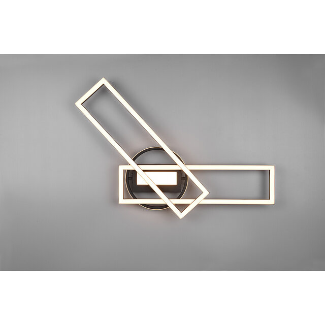 HLW LED LED Ceiling Light - Ceiling Lighting - Trion Tiger - 30W - Adjustable Color - Remote Control - Dimmable - Rectangular - Matte Black - Aluminum HLW LED LED Ceiling Light - Ceiling Lighting - Trion Tiger - 30W - Adjustable Color - Remote Control - Dimmable - Rectangular - Matte Black - Aluminum