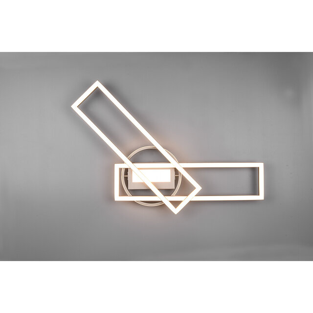 HLW LED LED Ceiling Light - Ceiling Lighting - Trion Tiger - 30W - Adjustable Color - Remote Control - Dimmable - Rectangular - Matte Nickel - Aluminum