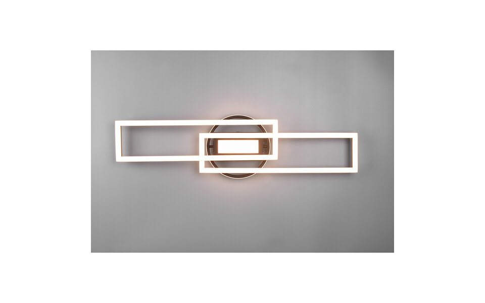 HLW LED LED Plafondlamp - Plafondverlichting - Trion Tiger - 30W - Aanpasbare Kleur - Afstandsbediening - Dimbaar - Rechthoek - Mat Goud - Aluminium