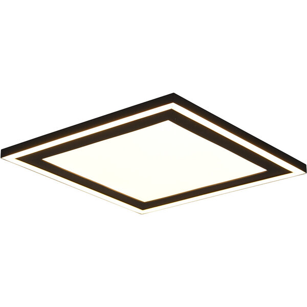 HLW LED LED Plafondlamp - Plafondverlichting - Trion Coman - 24.5W - Warm Wit 3000K - Vierkant - Mat Zwart - Kunststof HLW LED LED Plafondlamp - Plafondverlichting - Trion Coman - 24.5W - Warm Wit 3000K - Vierkant - Mat Zwart - Kunststof