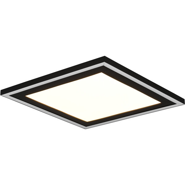 HLW LED LED Plafondlamp - Plafondverlichting - Trion Coman - 24.5W - Warm Wit 3000K - Vierkant - Mat Zwart - Kunststof HLW LED LED Plafondlamp - Plafondverlichting - Trion Coman - 24.5W - Warm Wit 3000K - Vierkant - Mat Zwart - Kunststof