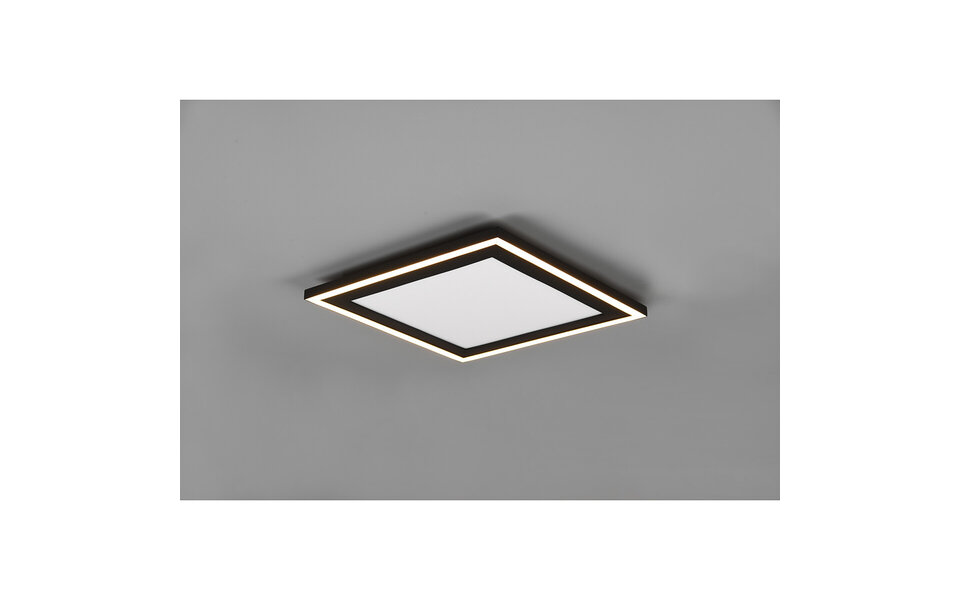HLW LED LED Plafondlamp - Plafondverlichting - Trion Coman - 24.5W - Warm Wit 3000K - Vierkant - Mat Zwart - Kunststof HLW LED LED Plafondlamp - Plafondverlichting - Trion Coman - 24.5W - Warm Wit 3000K - Vierkant - Mat Zwart - Kunststof