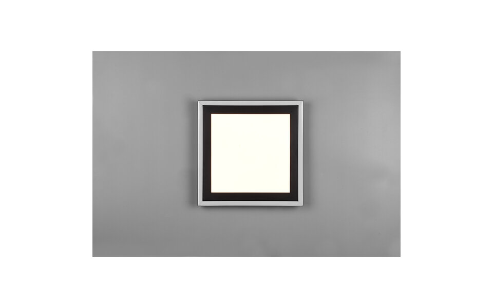 HLW LED LED Ceiling Lamp - Ceiling Lighting - Trion Coman - 24.5W - Warm White 3000K - Square - Matte Black - Plastic HLW LED LED Ceiling Lamp - Ceiling Lighting - Trion Coman - 24.5W - Warm White 3000K - Square - Matte Black - Plastic